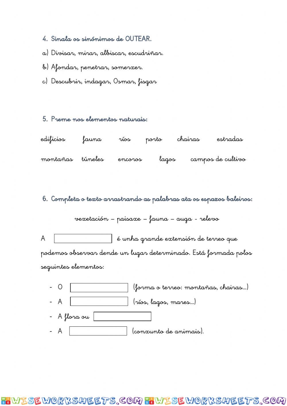 worksheet