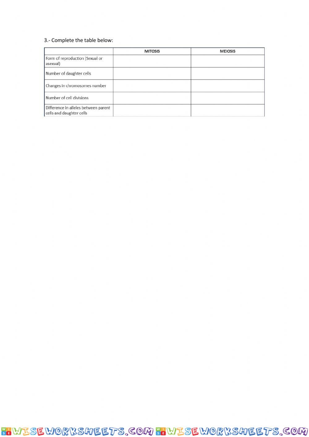 worksheet