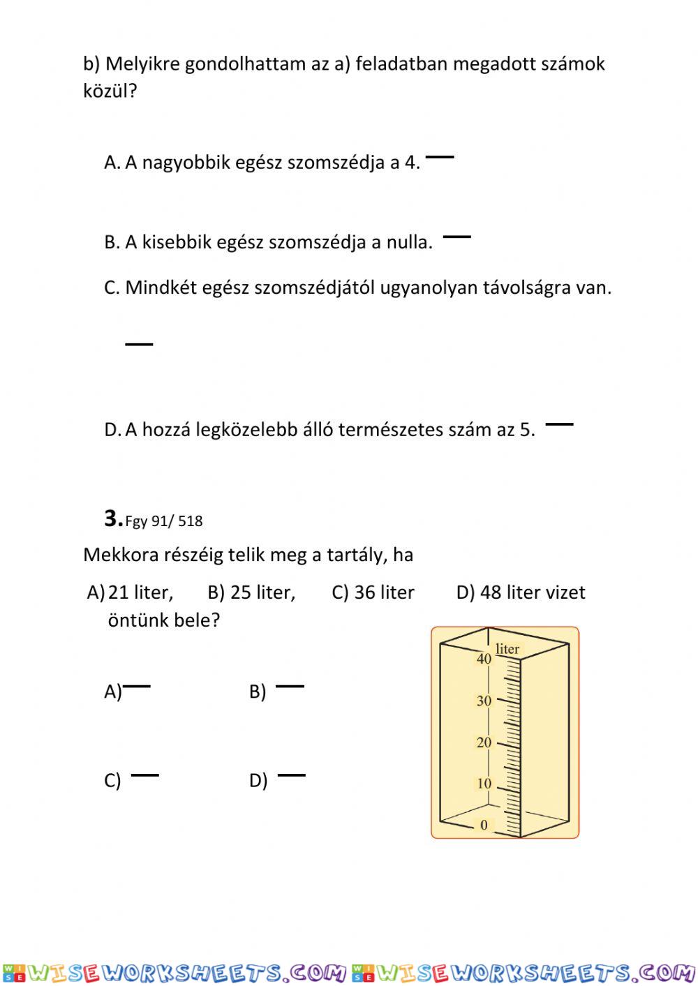 worksheet