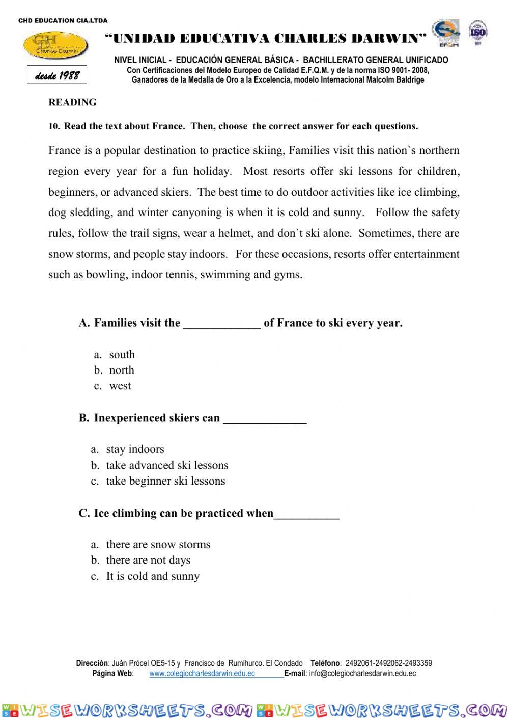 worksheet