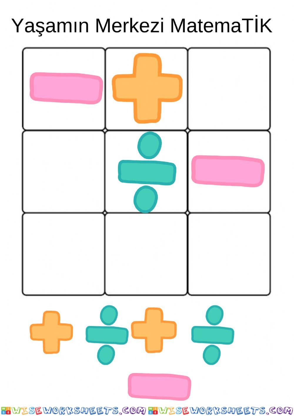 Yaşamın Merkezi MatemaTİK SUDOKU Çalışması