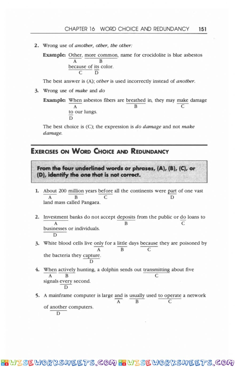 Toefl grammar practice 70