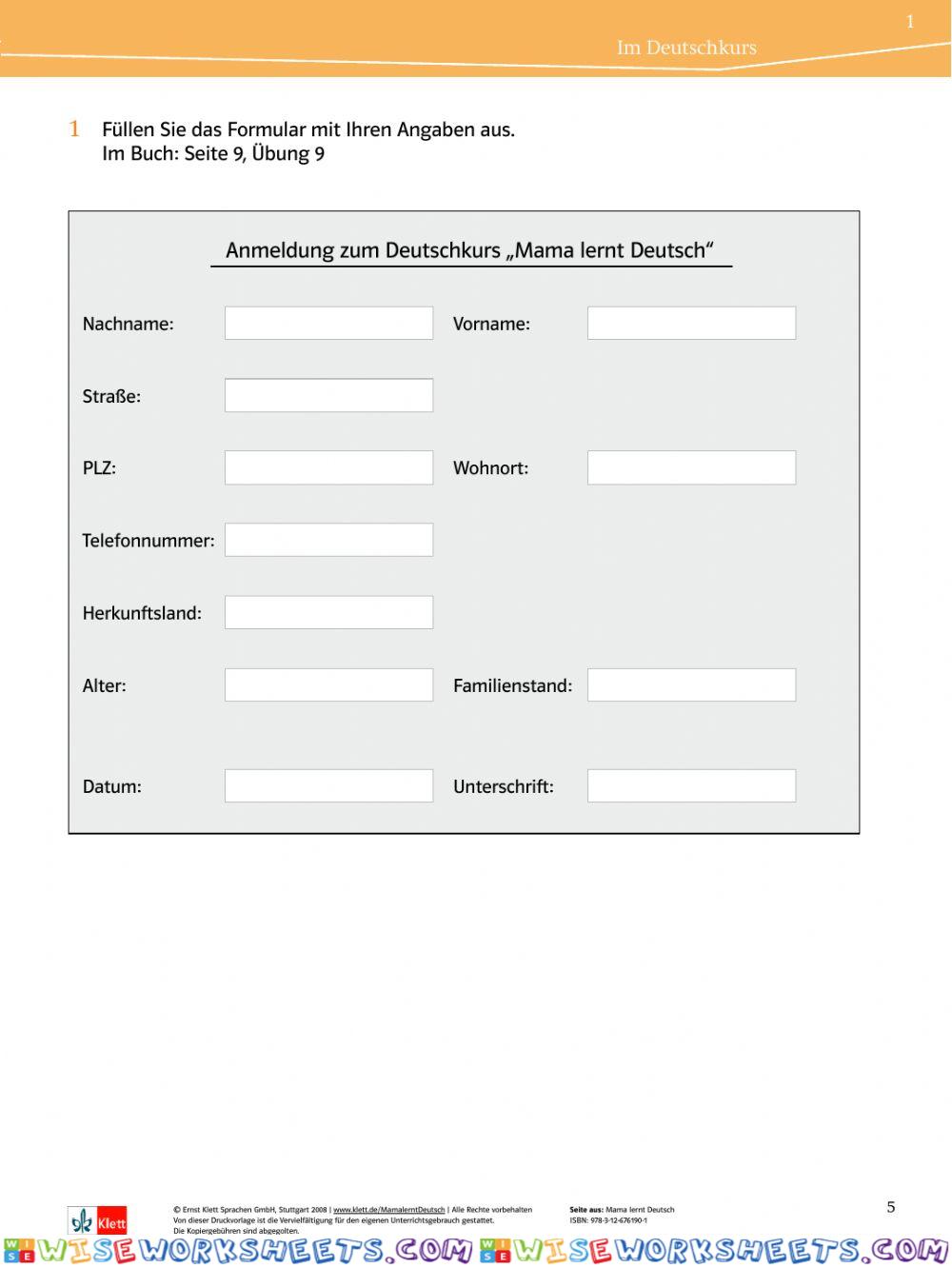 worksheet