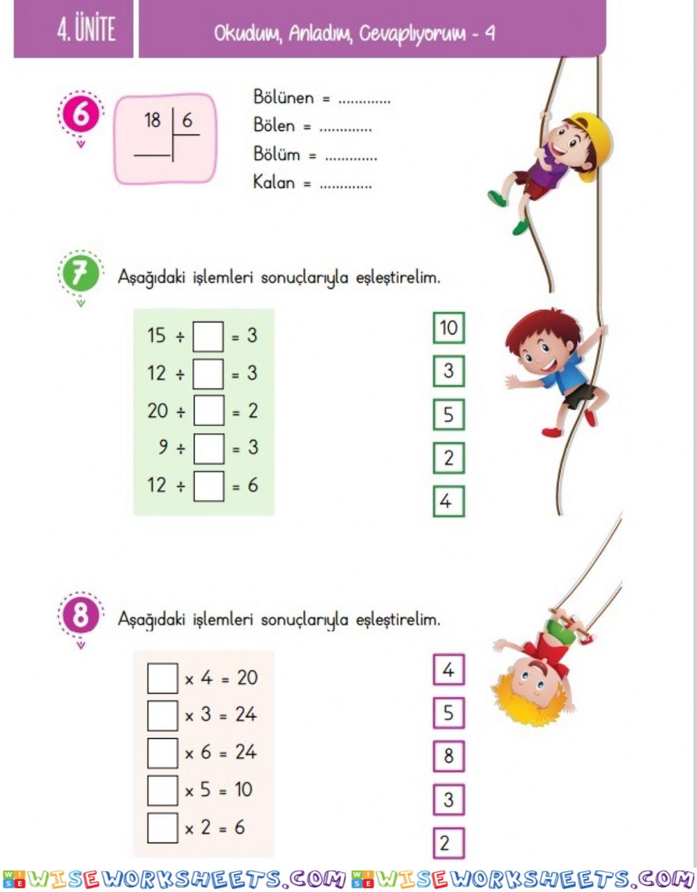 Matematik-127-Bölme-Çarpma