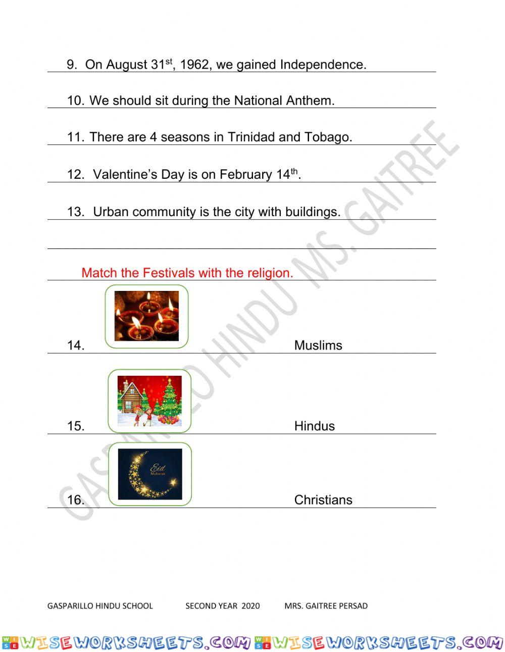 worksheet