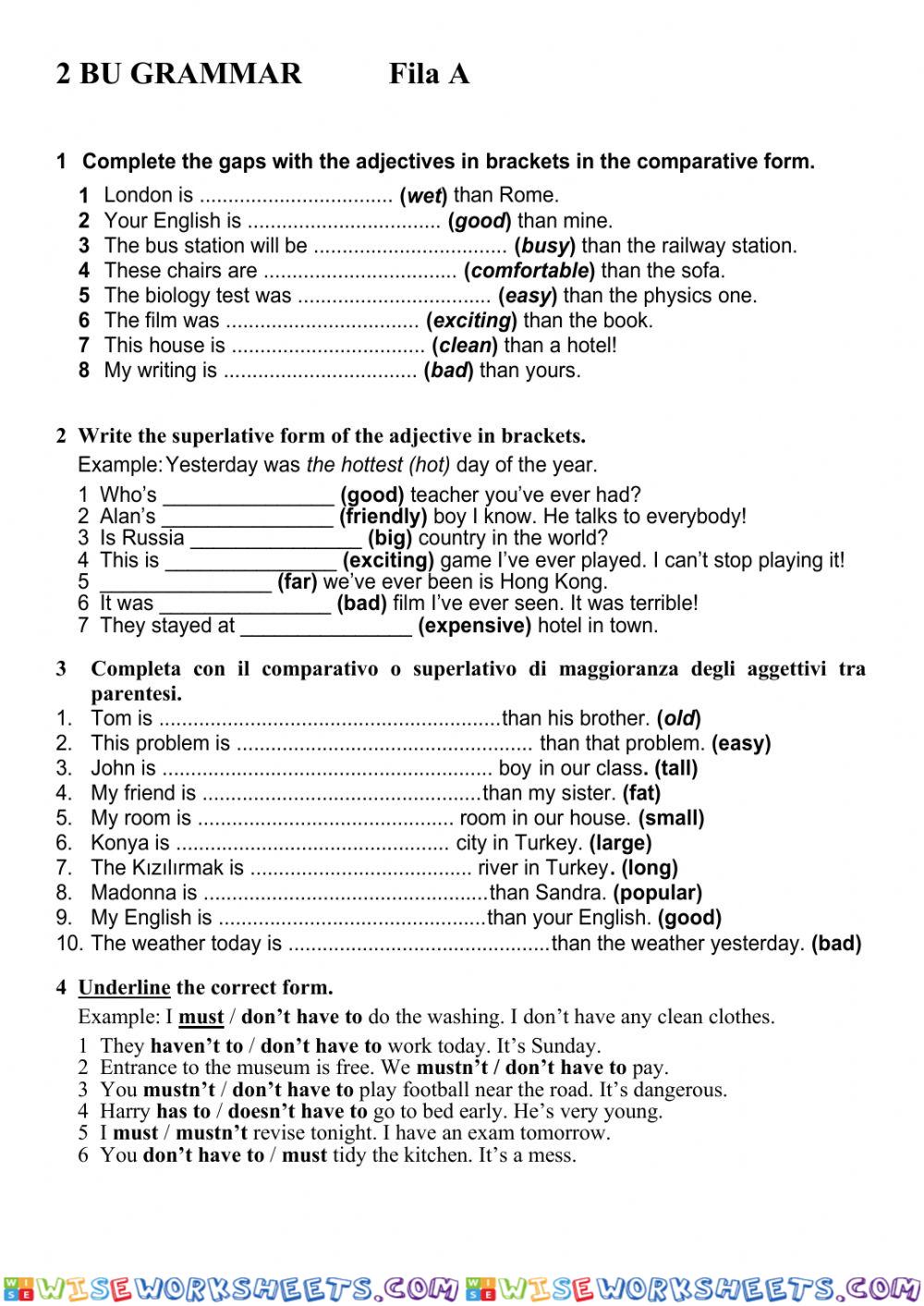 Grammar fila a 2