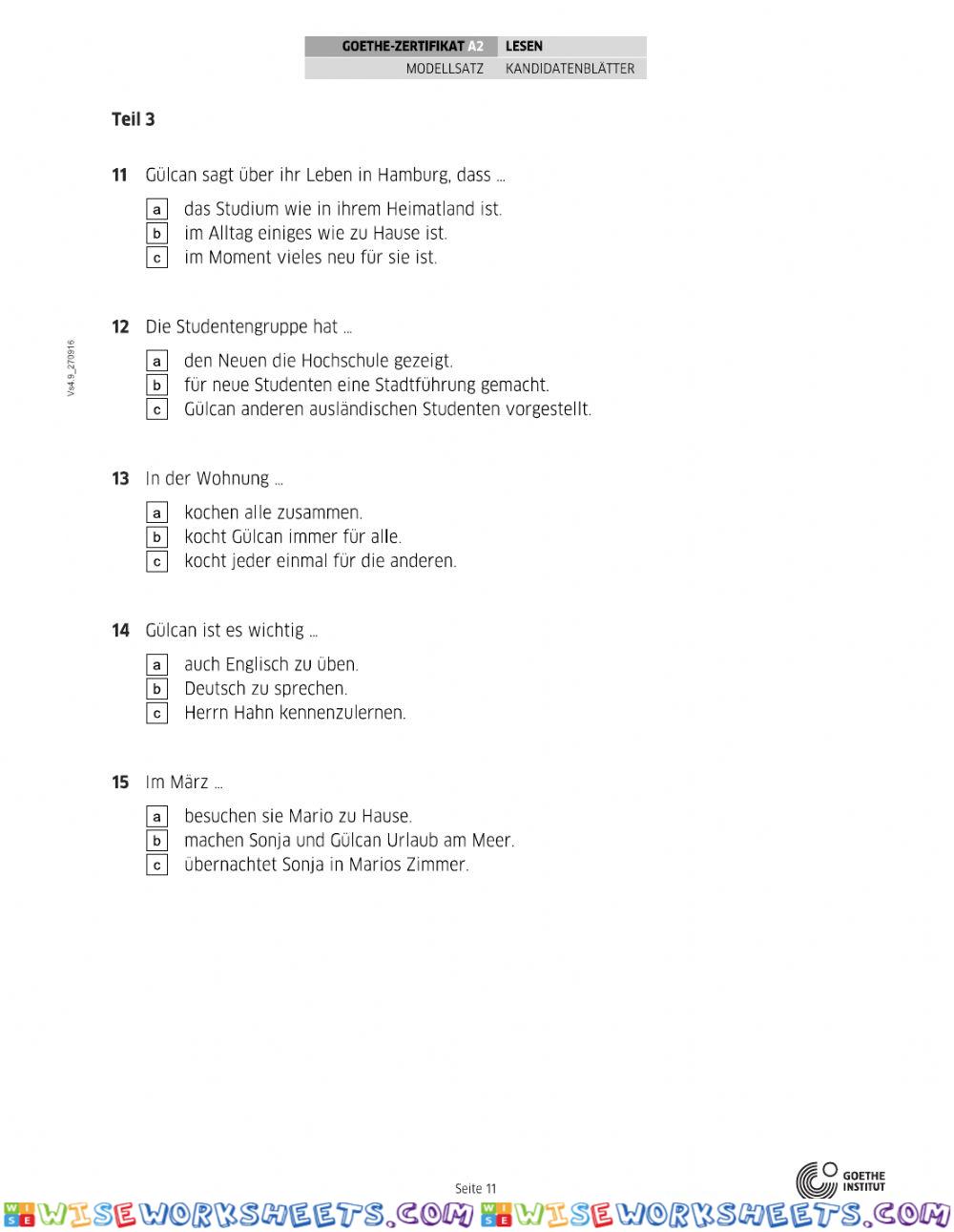 worksheet