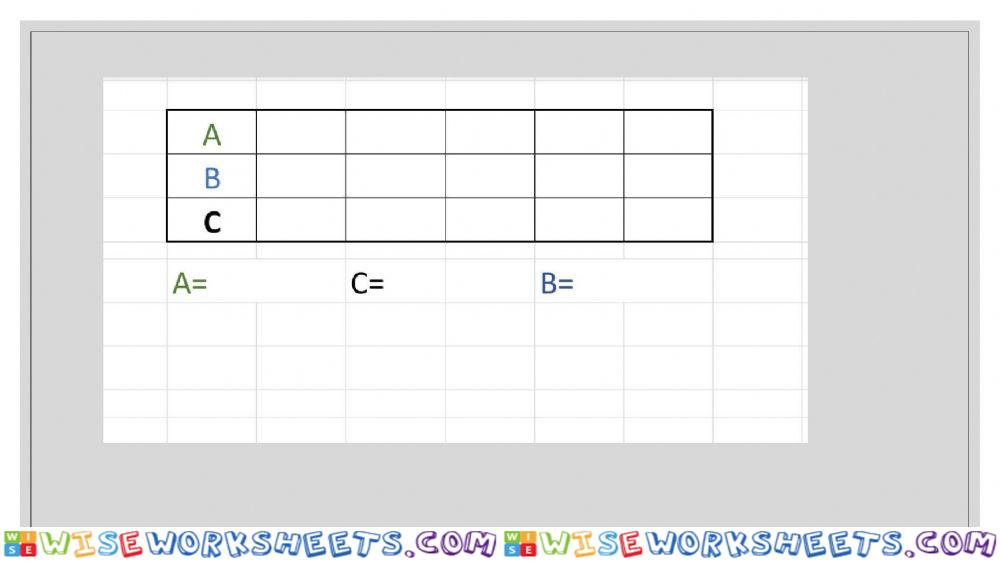 worksheet