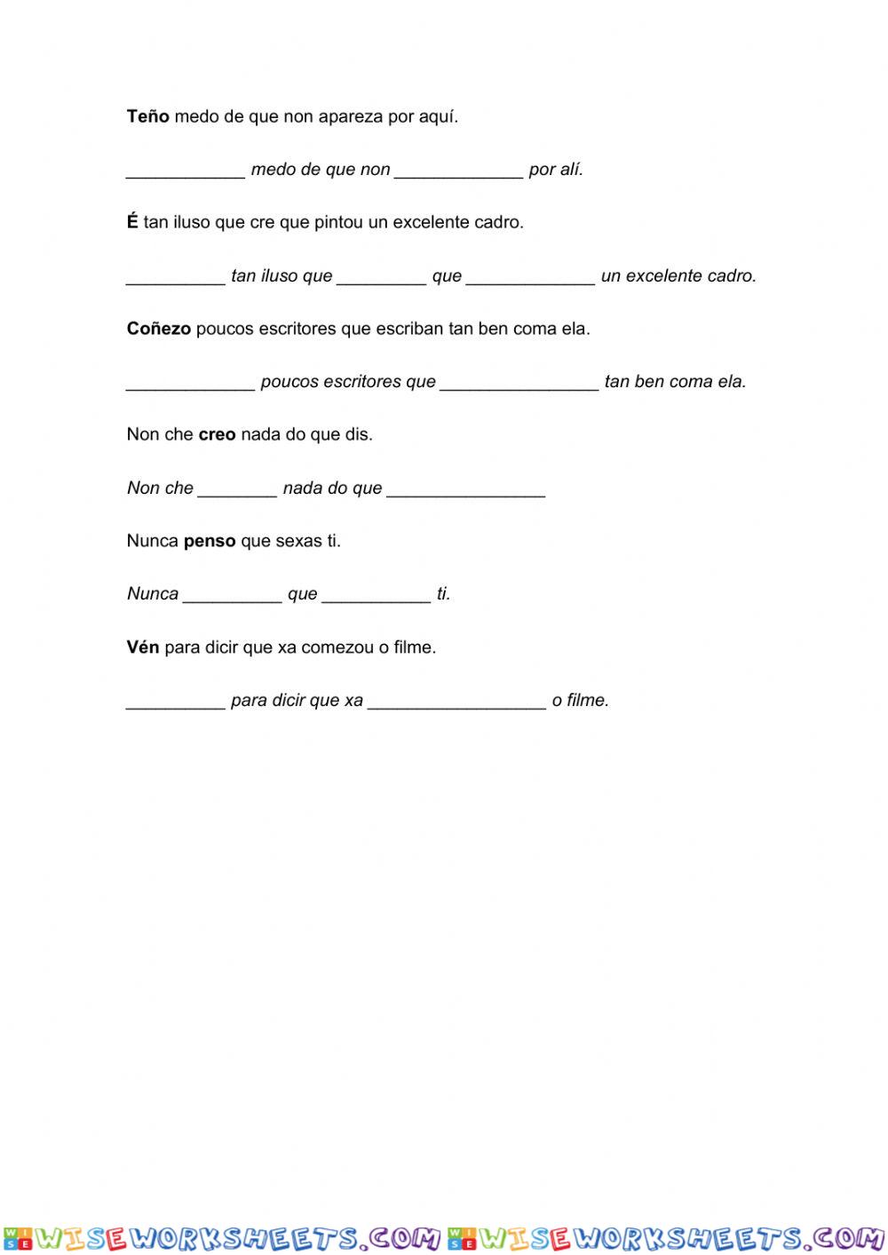 worksheet