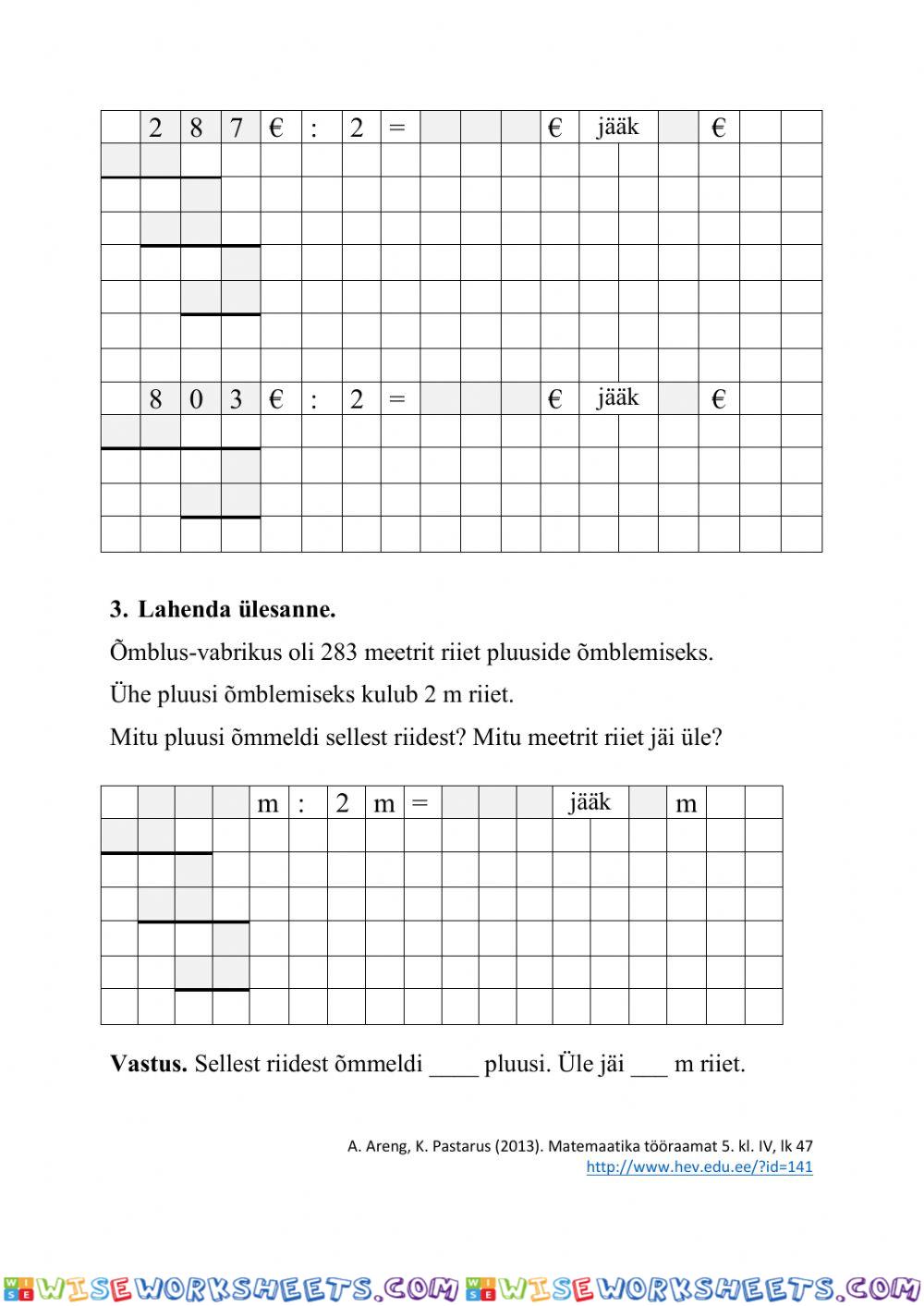 worksheet