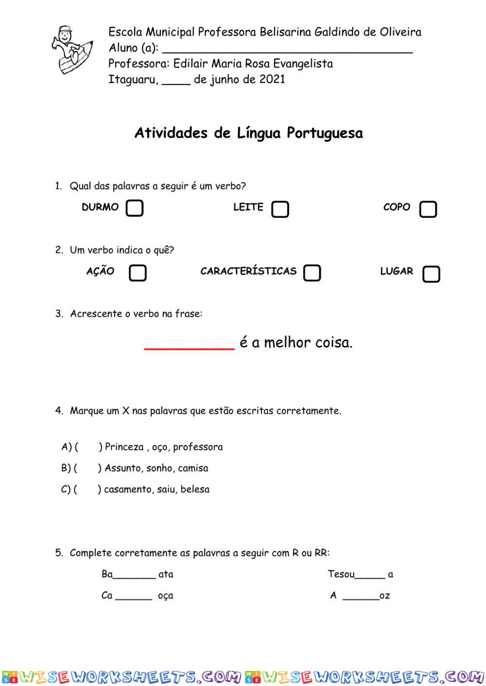 Atividade de Revisão