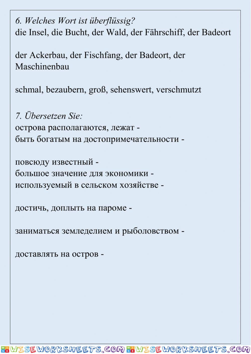 worksheet