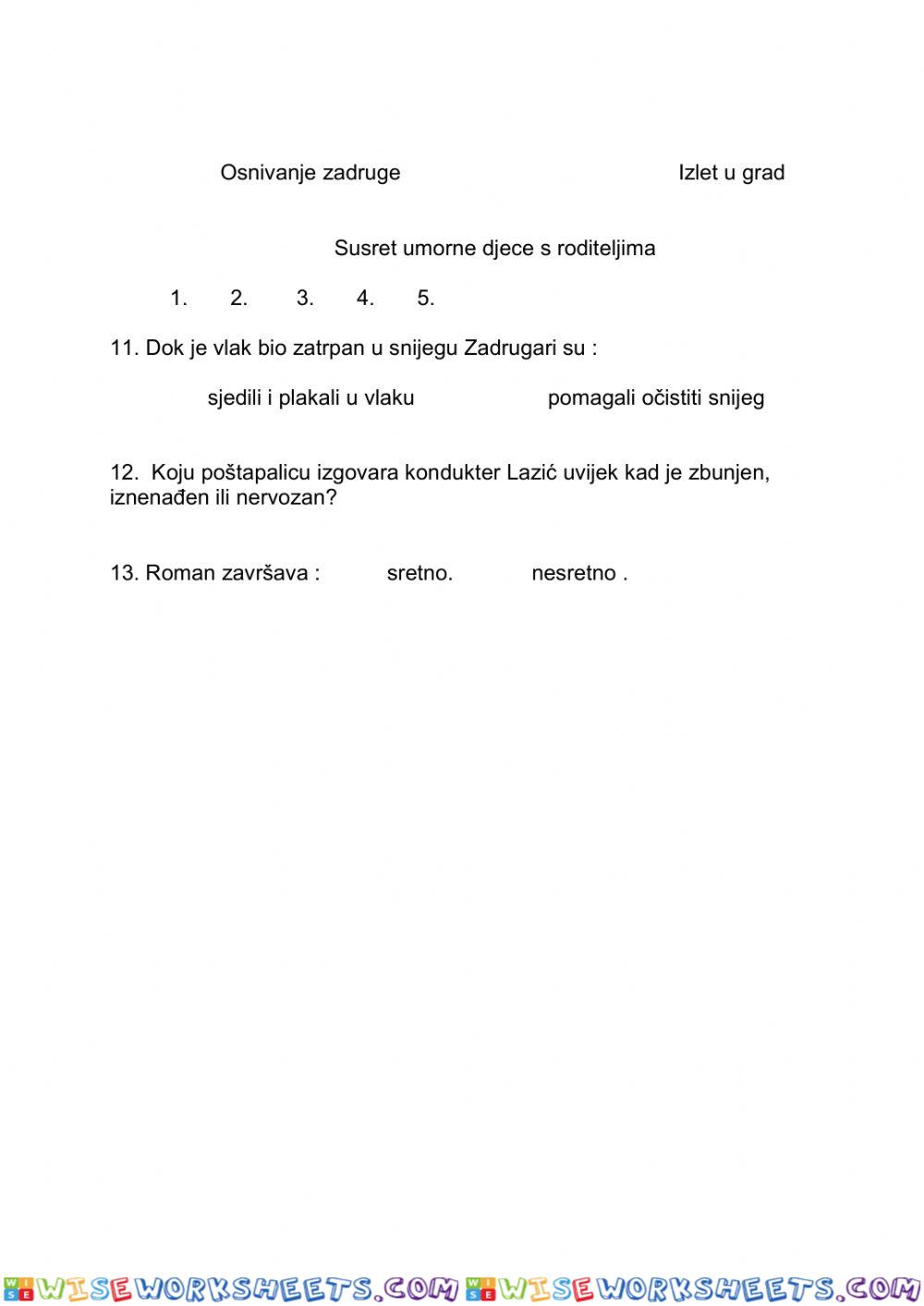 worksheet