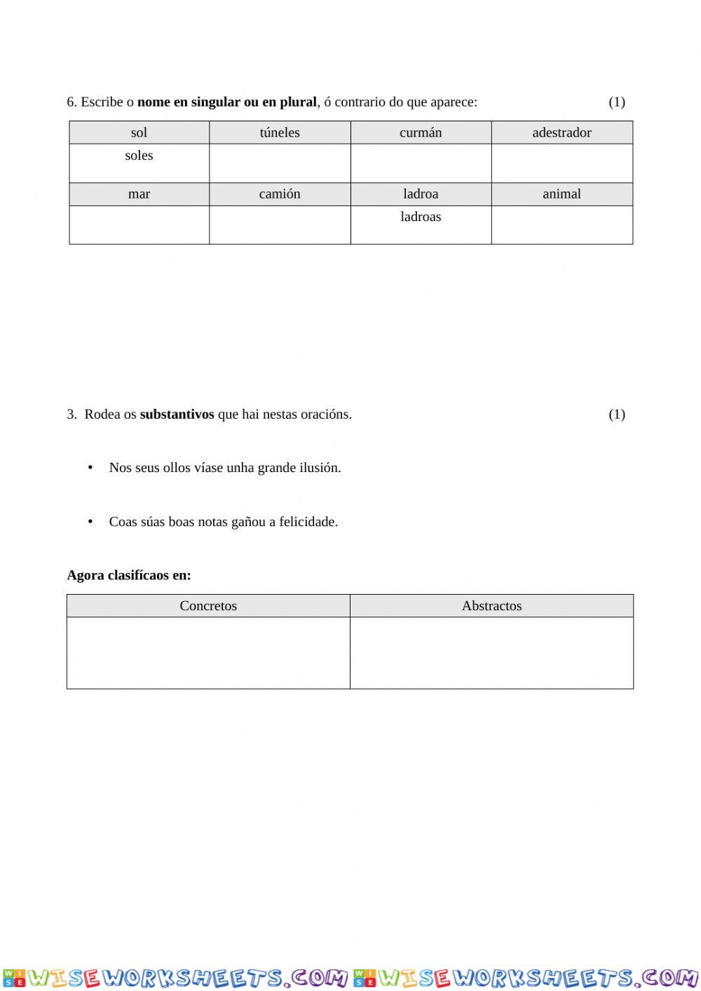 worksheet