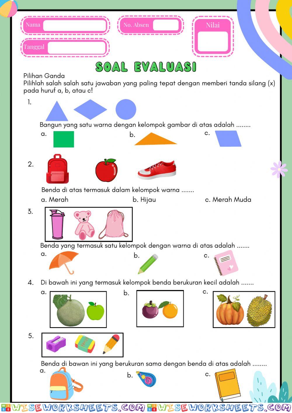 Soal Evaluasi