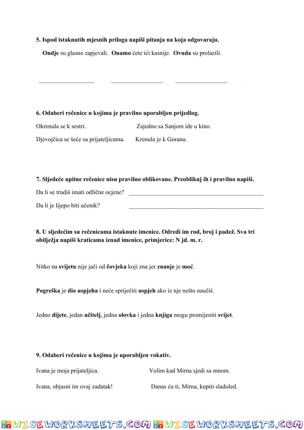 worksheet