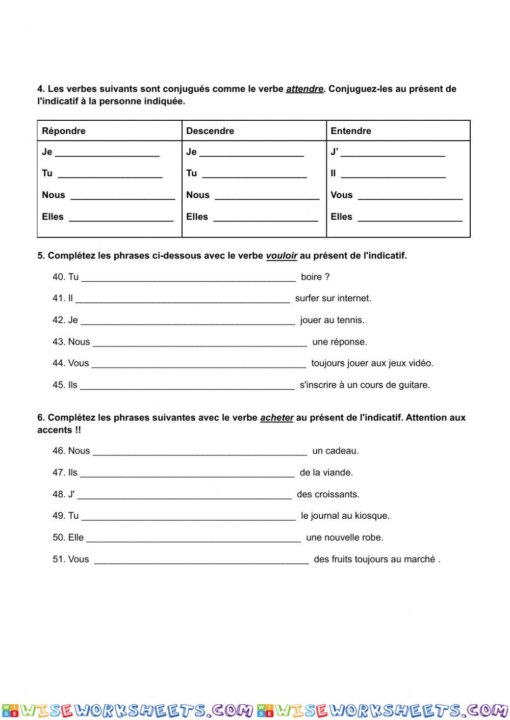 worksheet