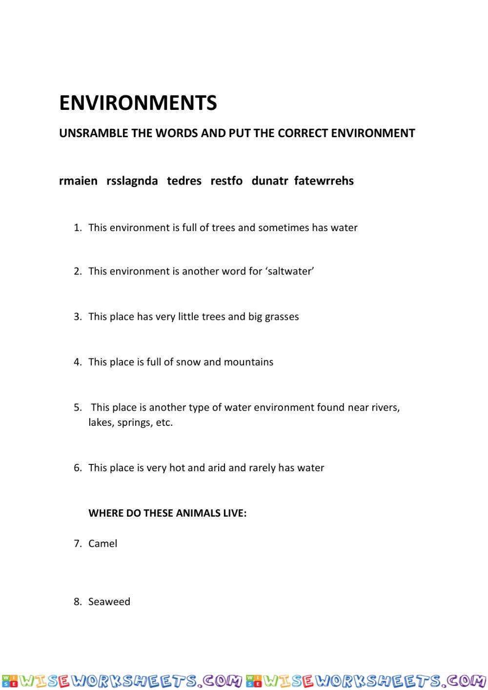 Environments, Part 1