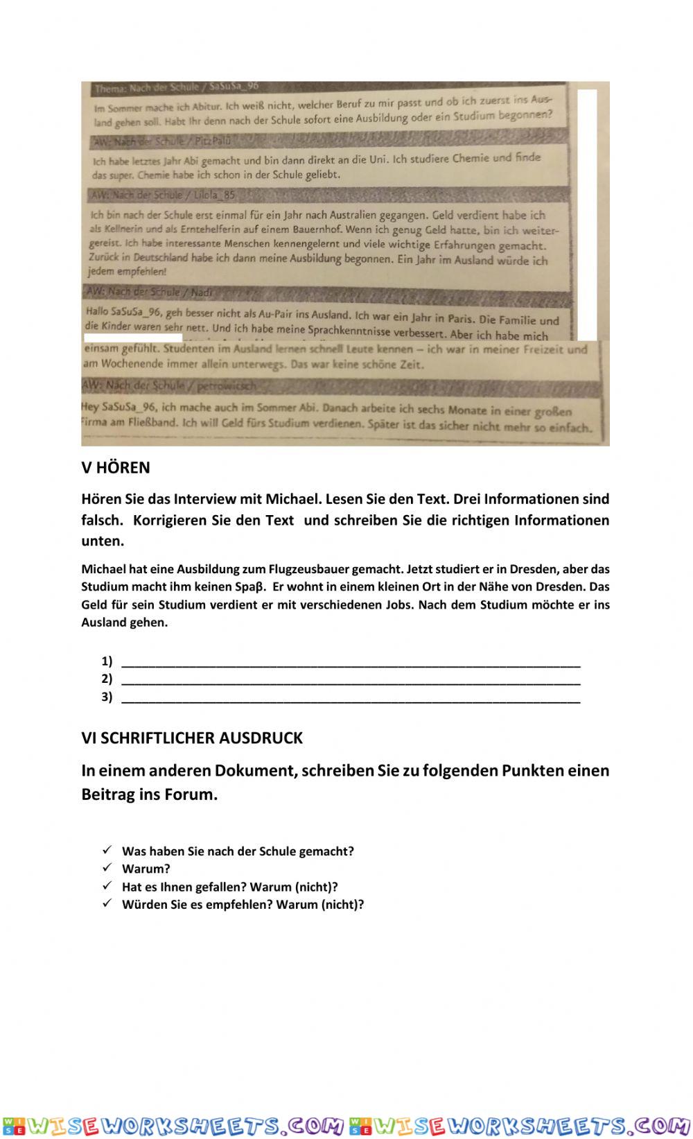 worksheet