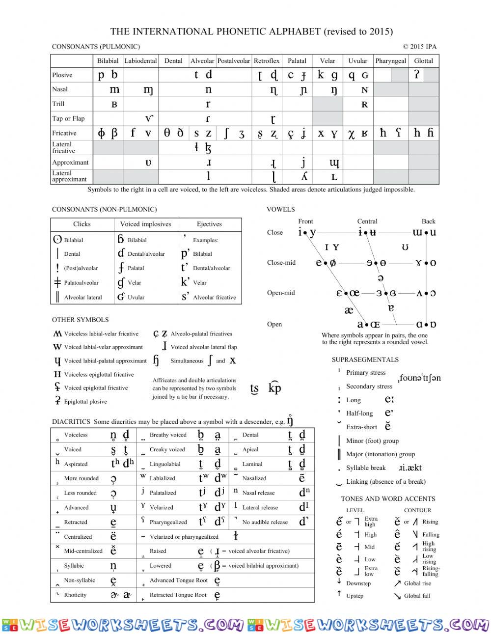 worksheet