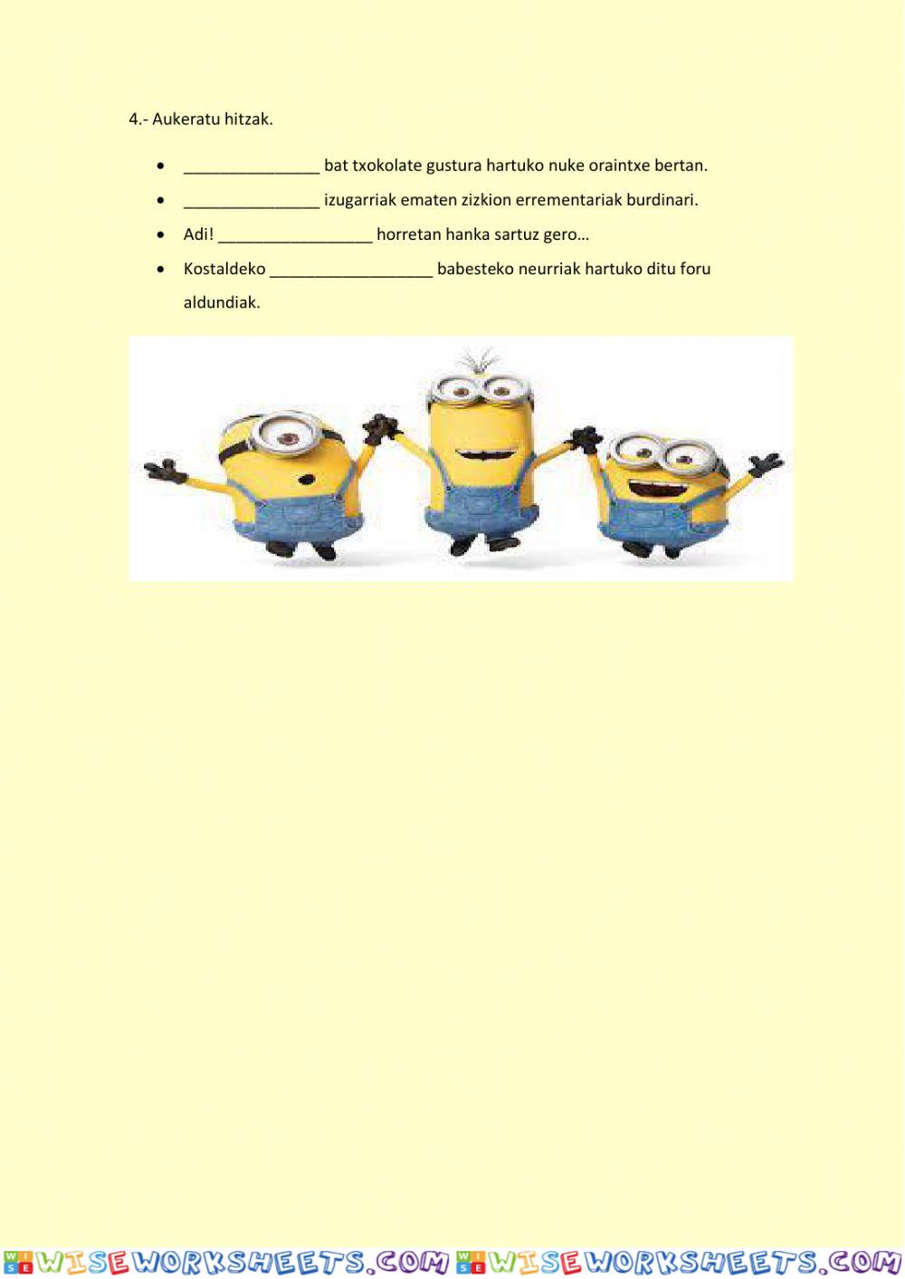 worksheet