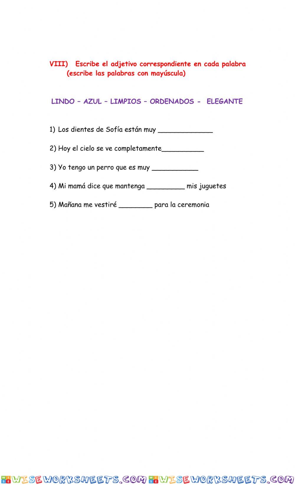 worksheet