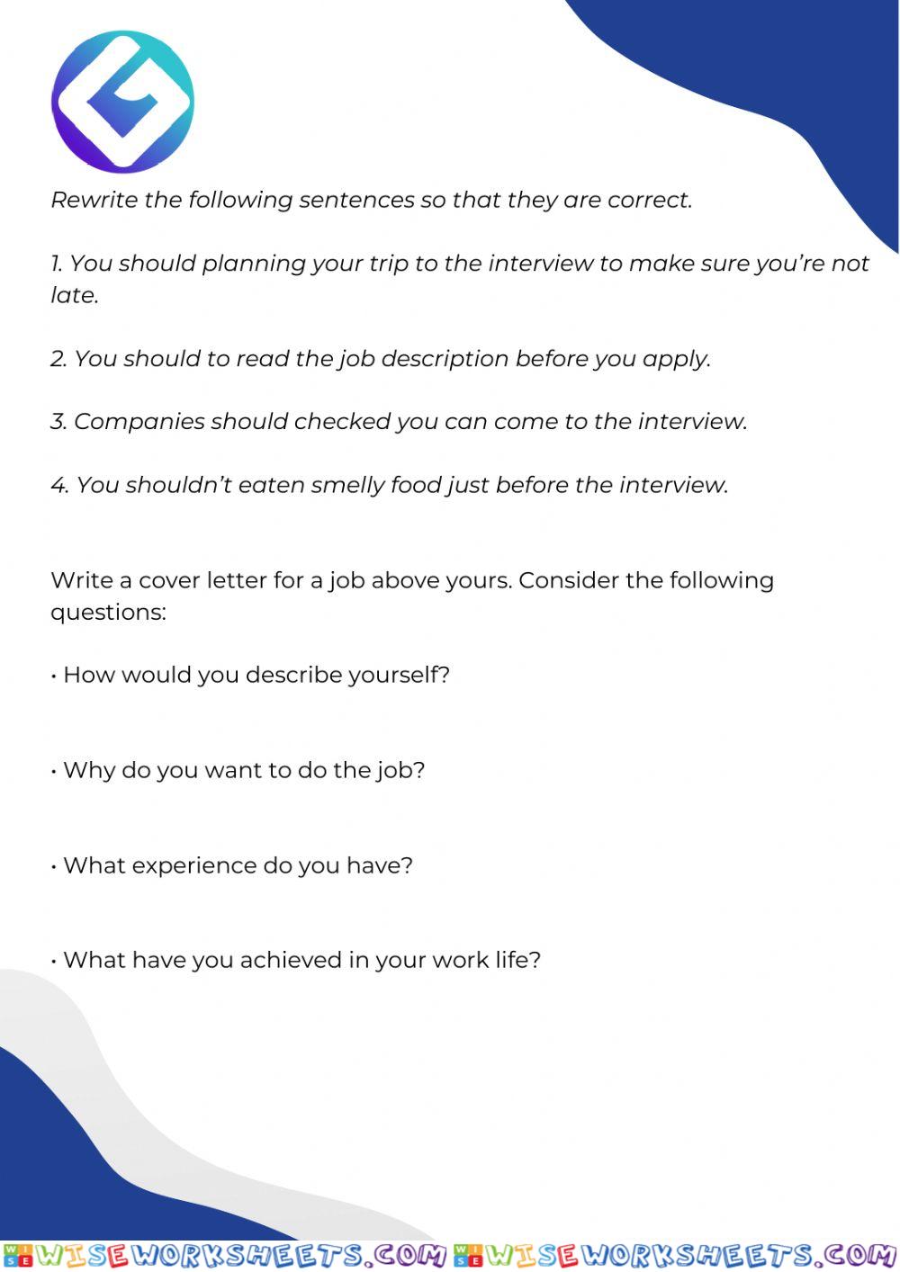 worksheet