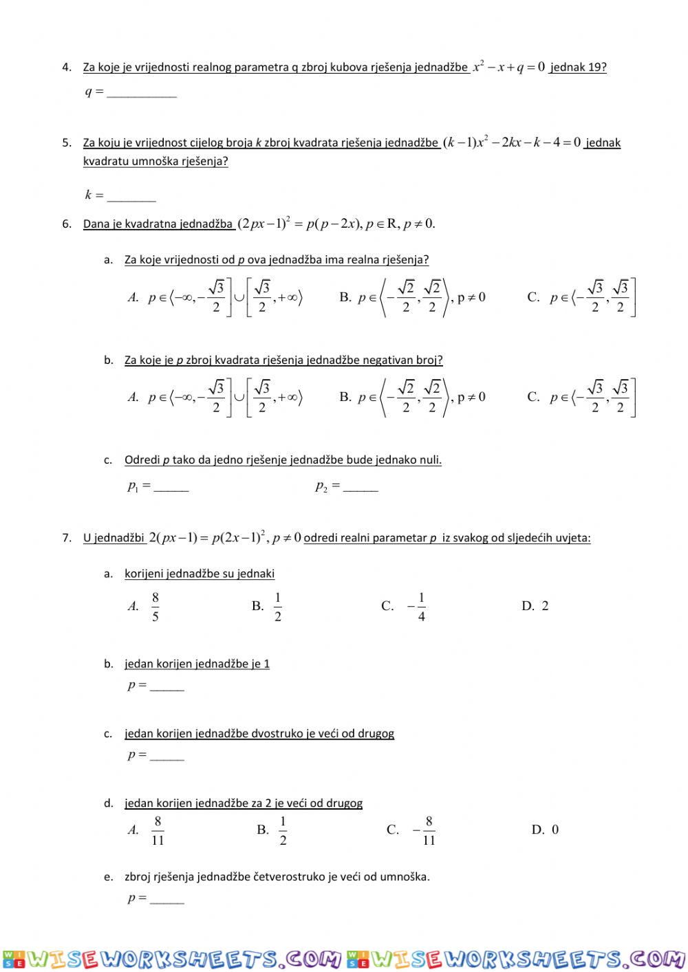 worksheet