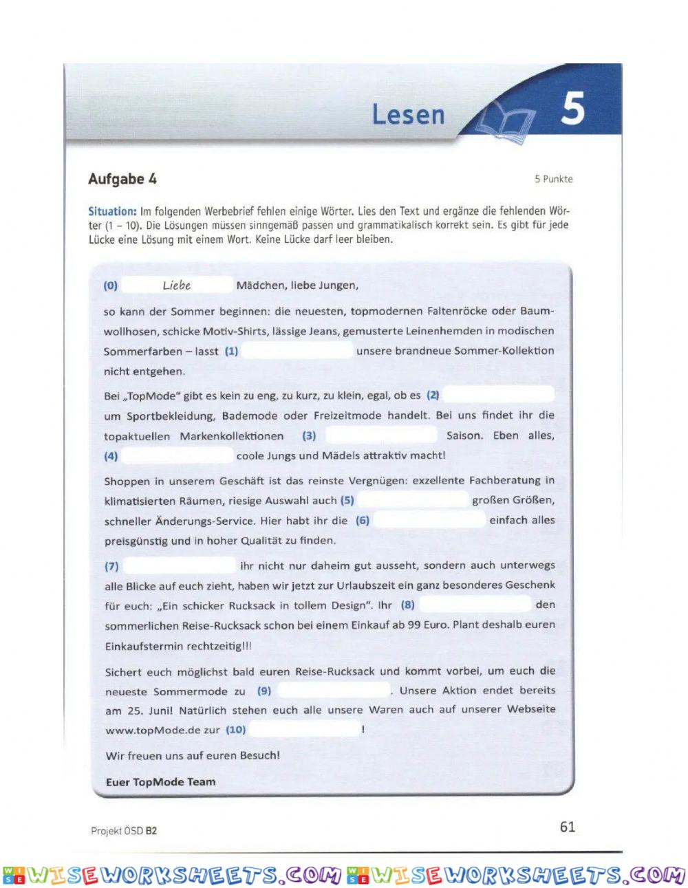 worksheet