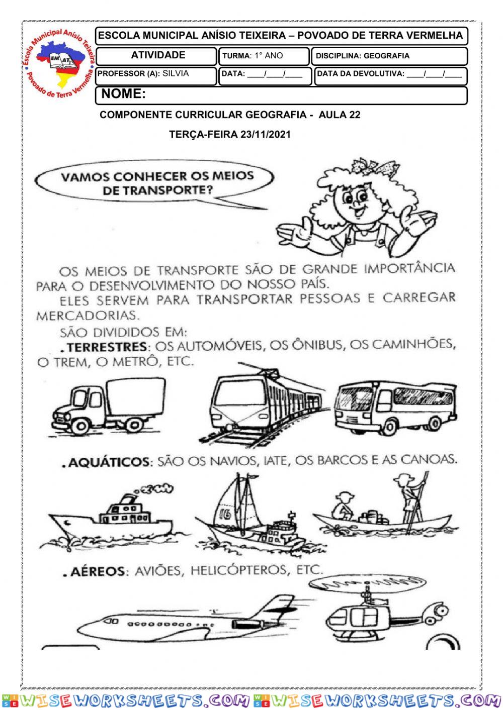 Tipos de transporte