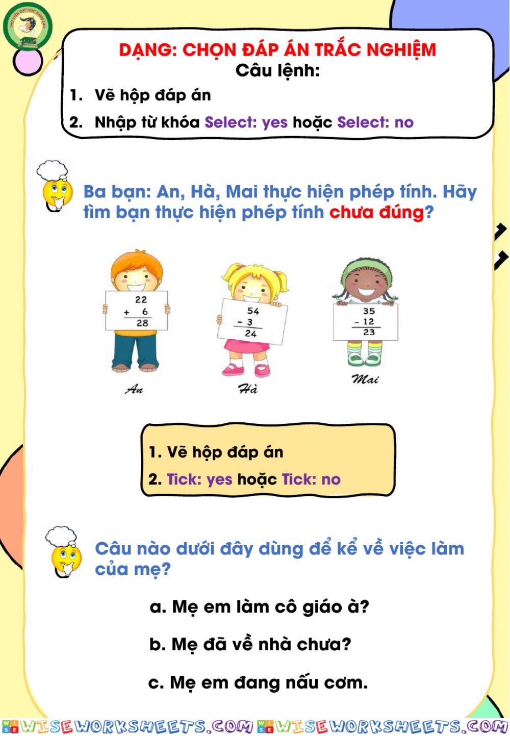 worksheet