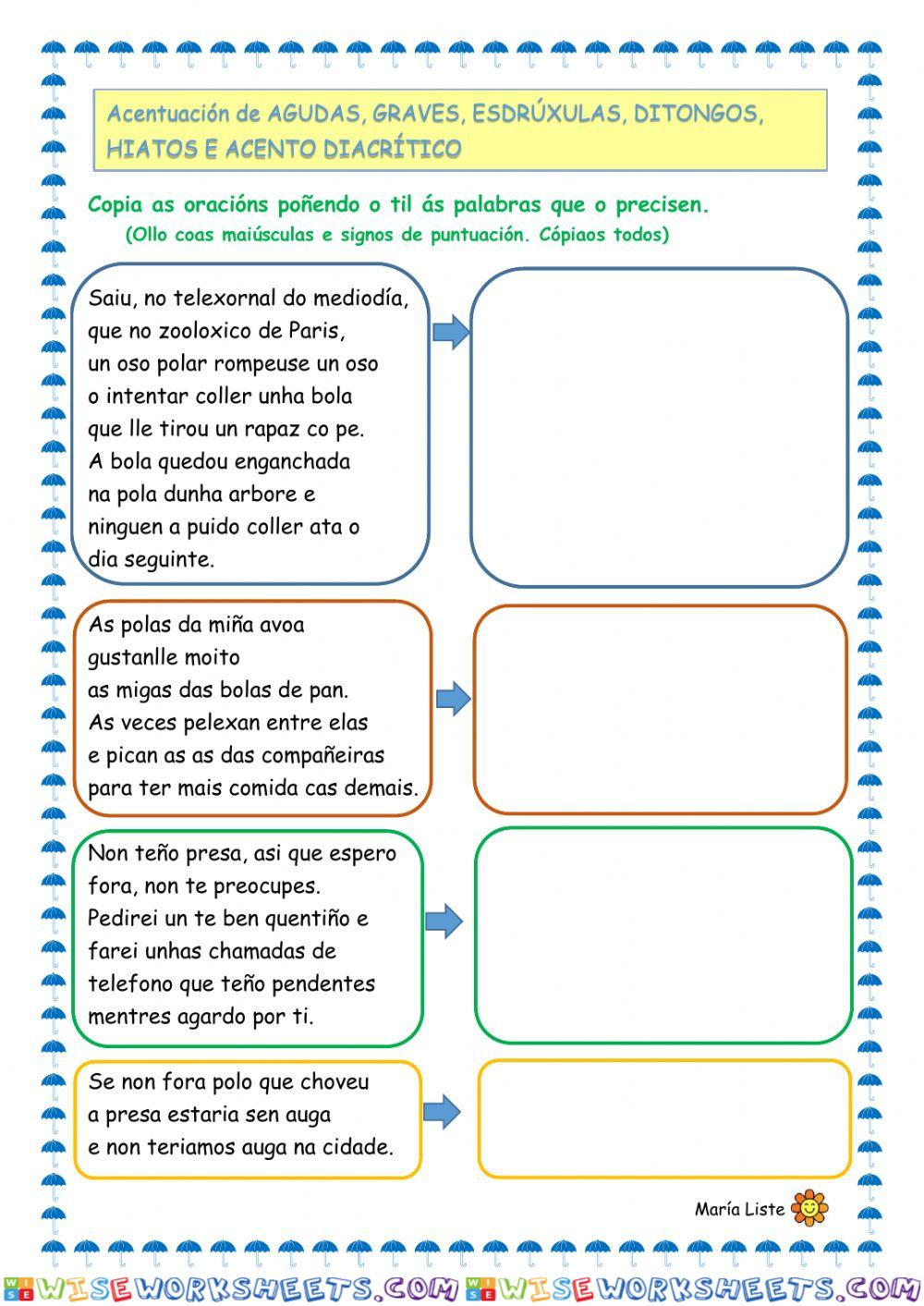 Acentuación en Galego