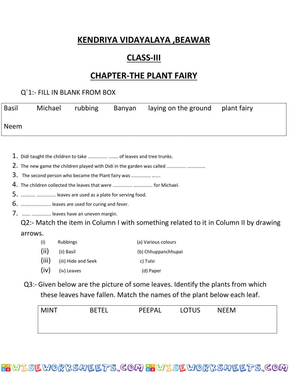 worksheet