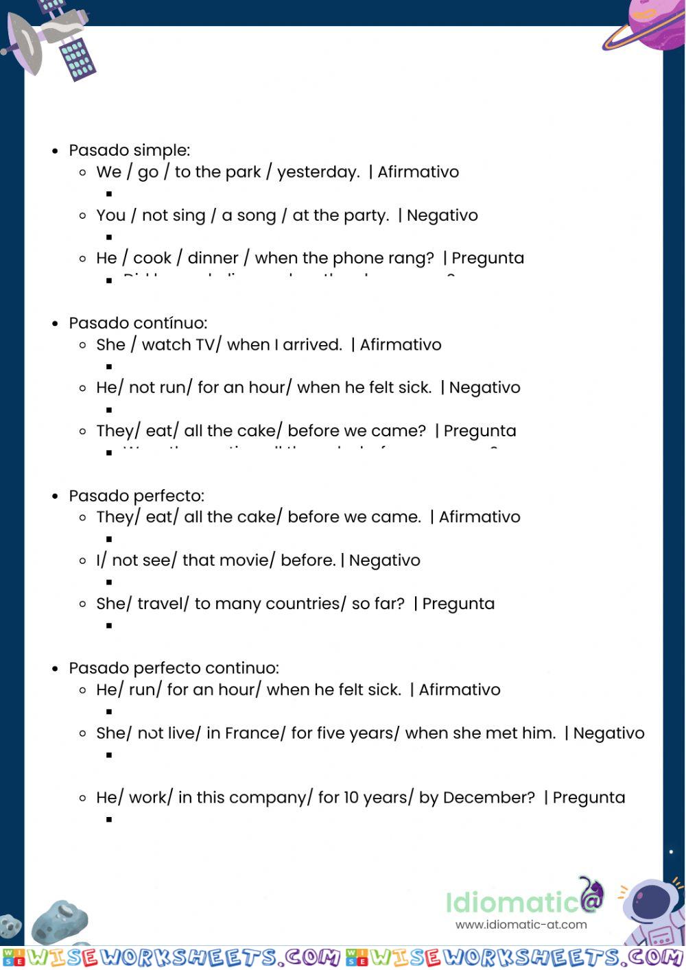 worksheet