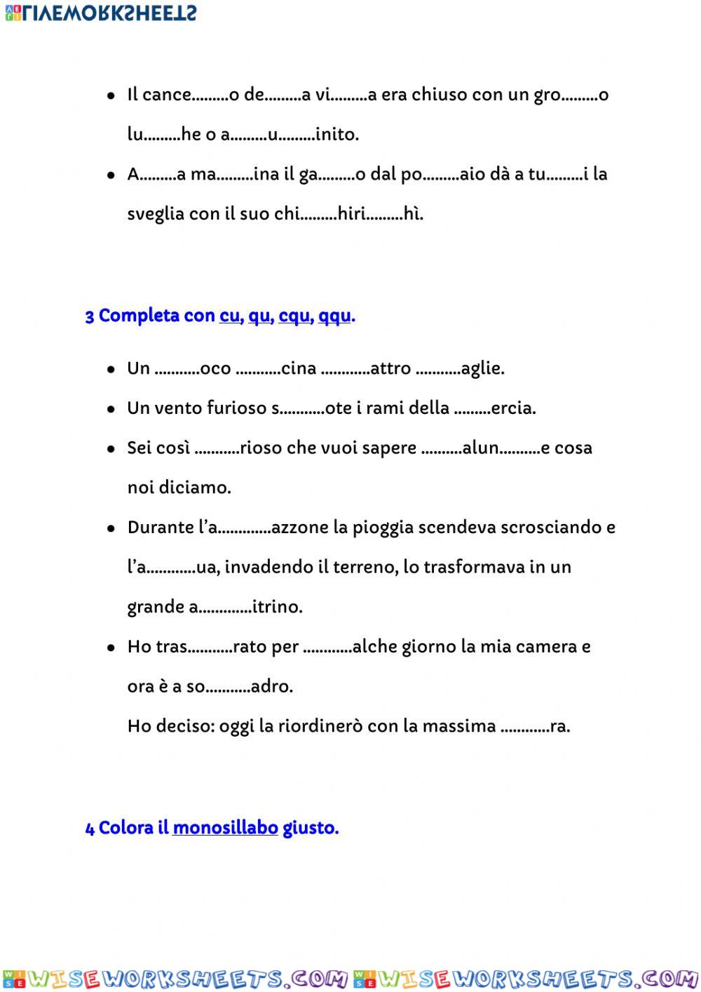 worksheet