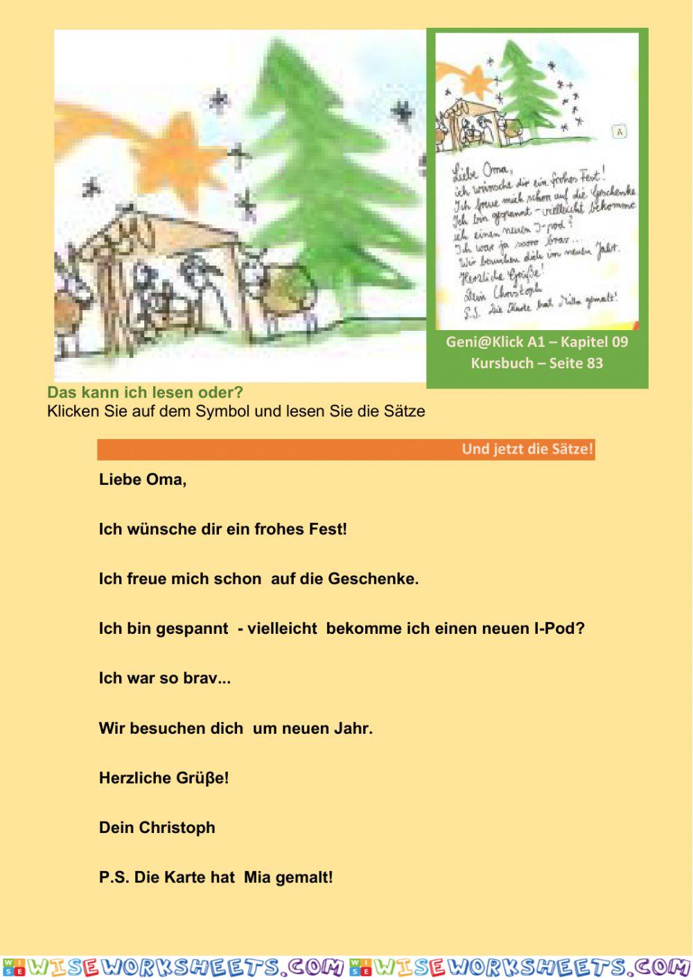 Das kann ich lesen oder- Liebe Oma 01-Sätze