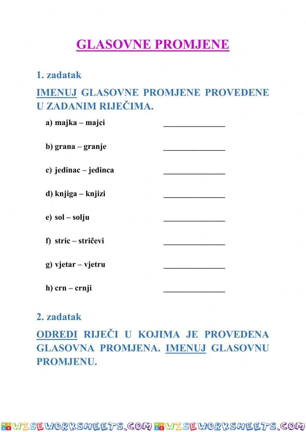 Glasovne promjene - 7.