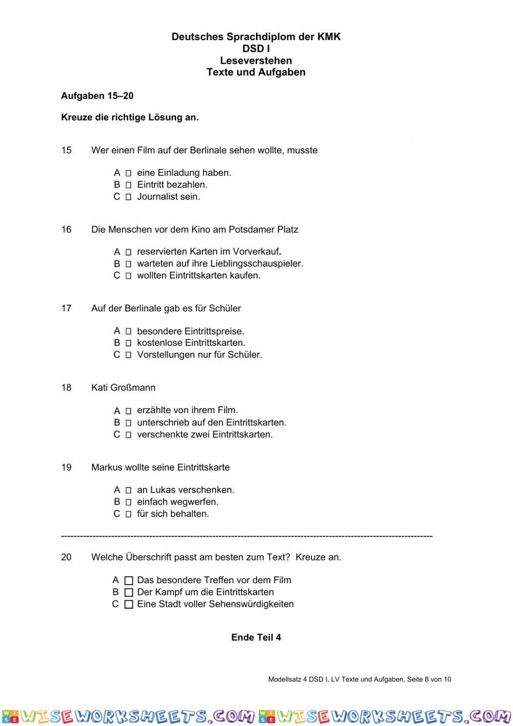worksheet