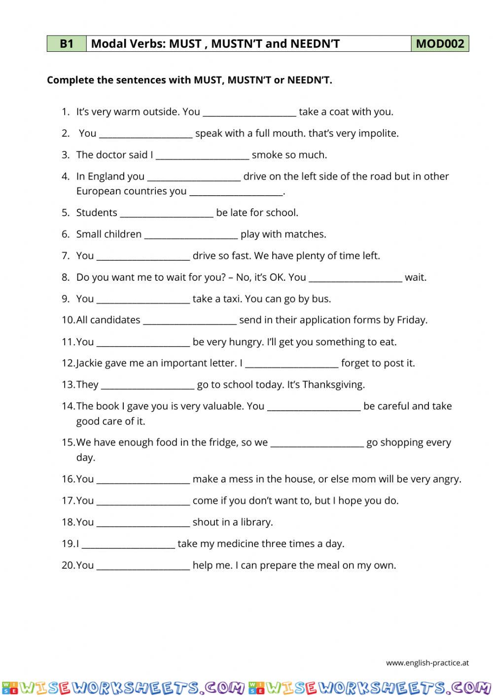 worksheet