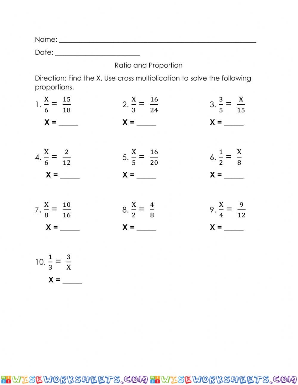 worksheet