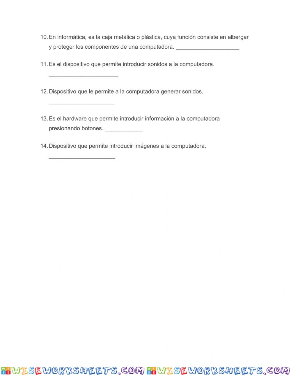 worksheet