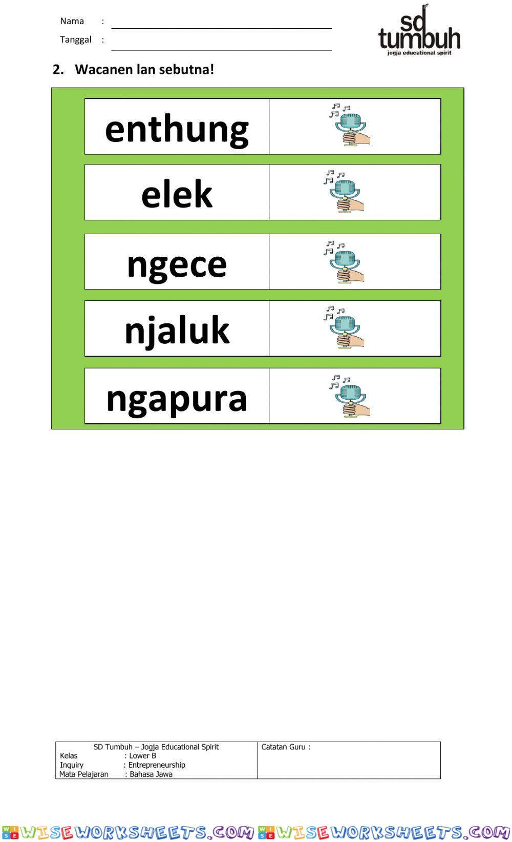 worksheet