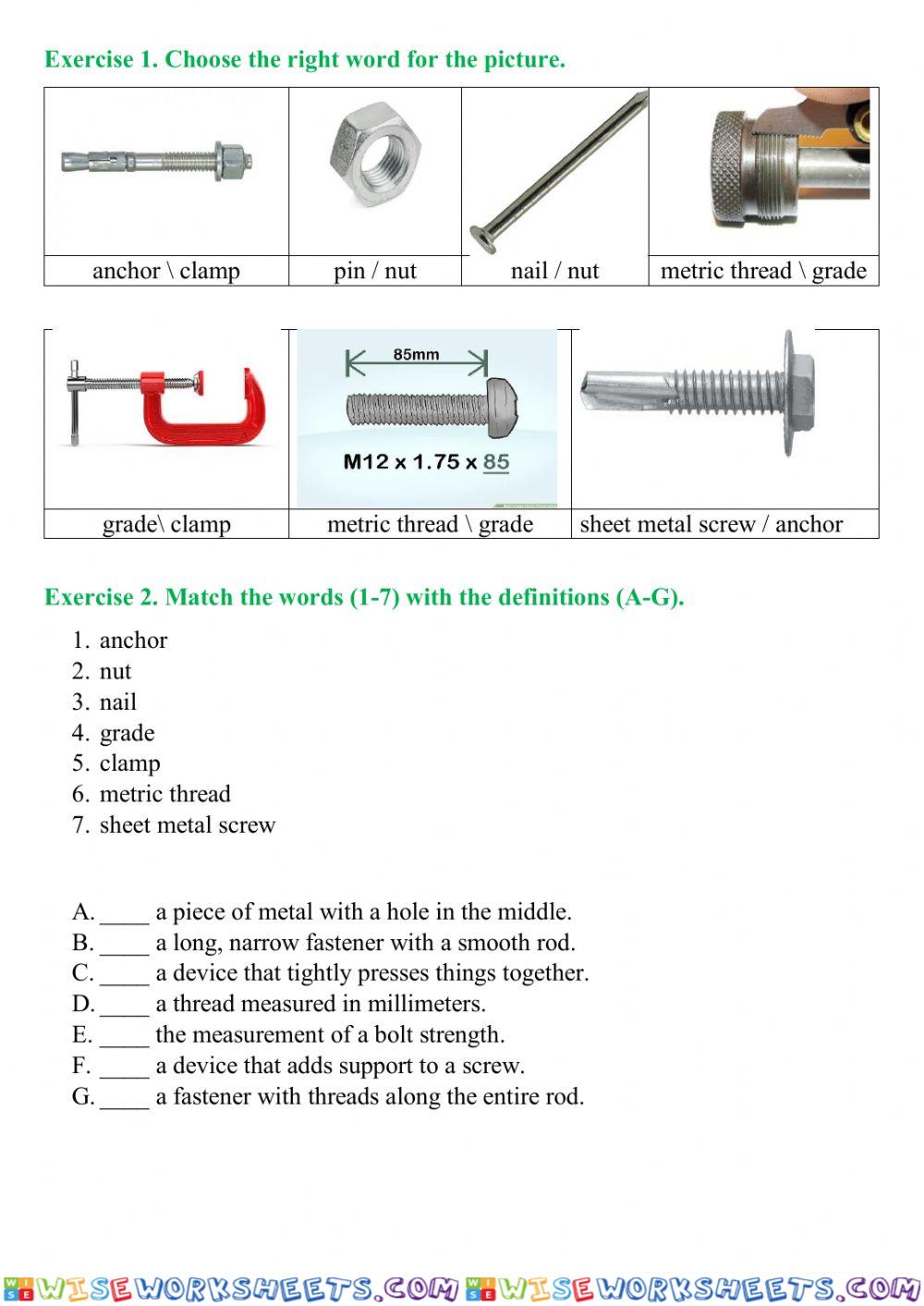 worksheet