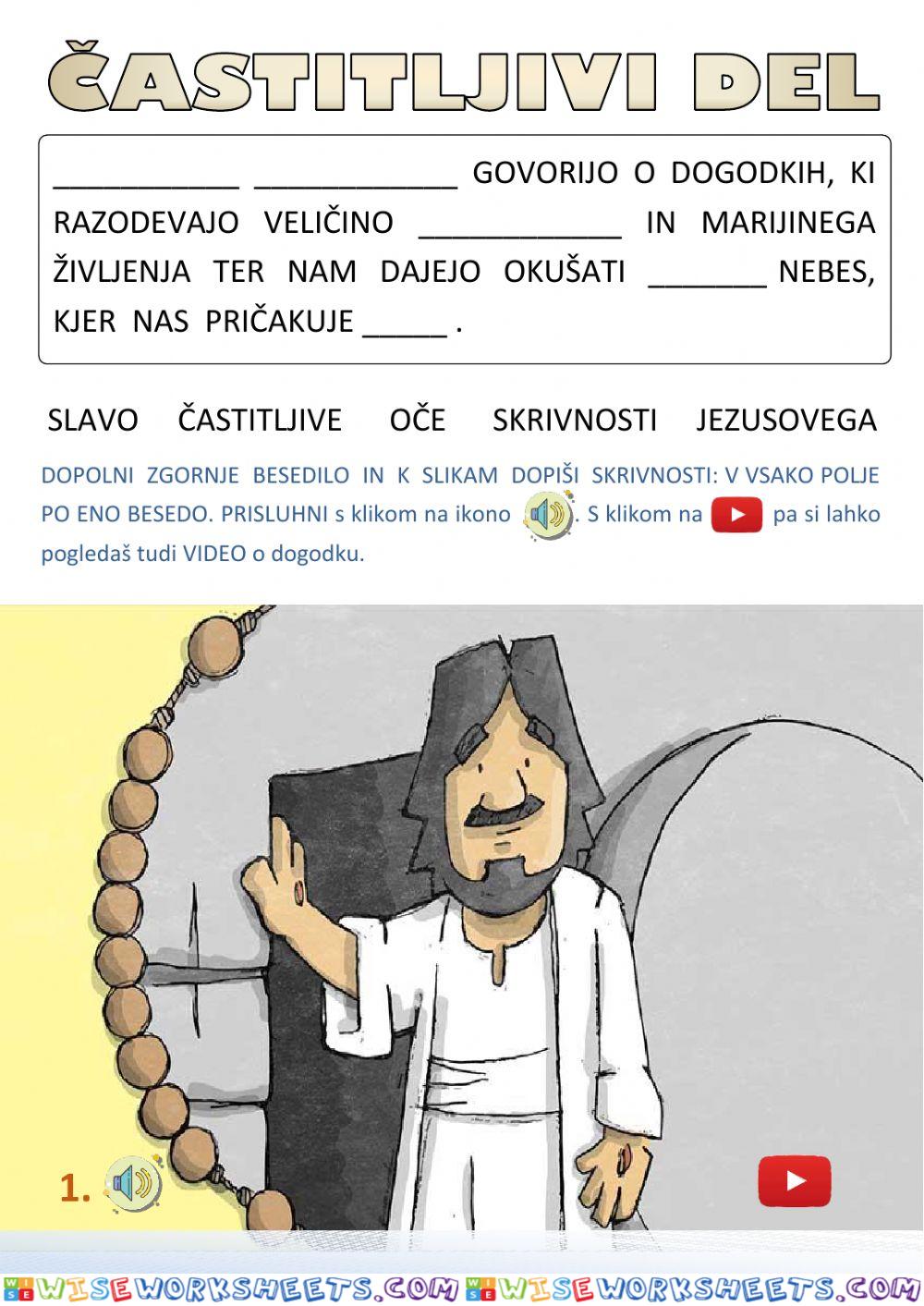 Rožni venec - častitljivi del