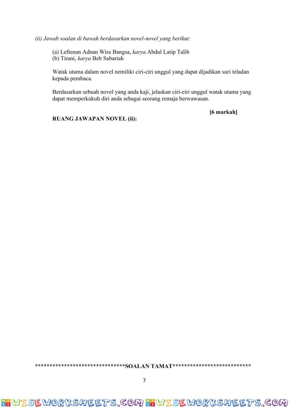 worksheet