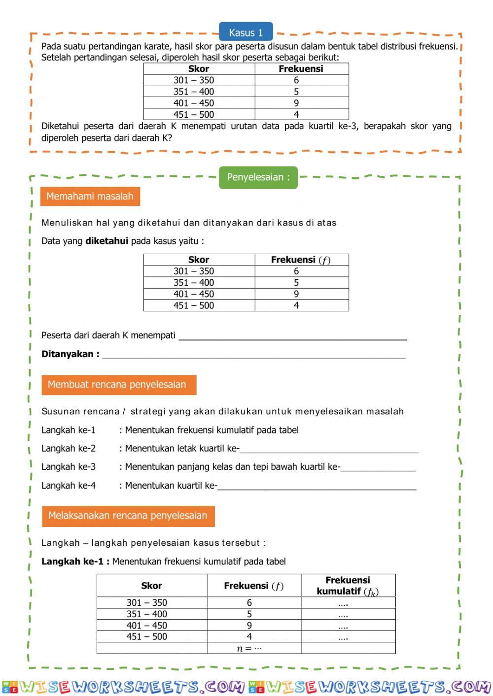 worksheet