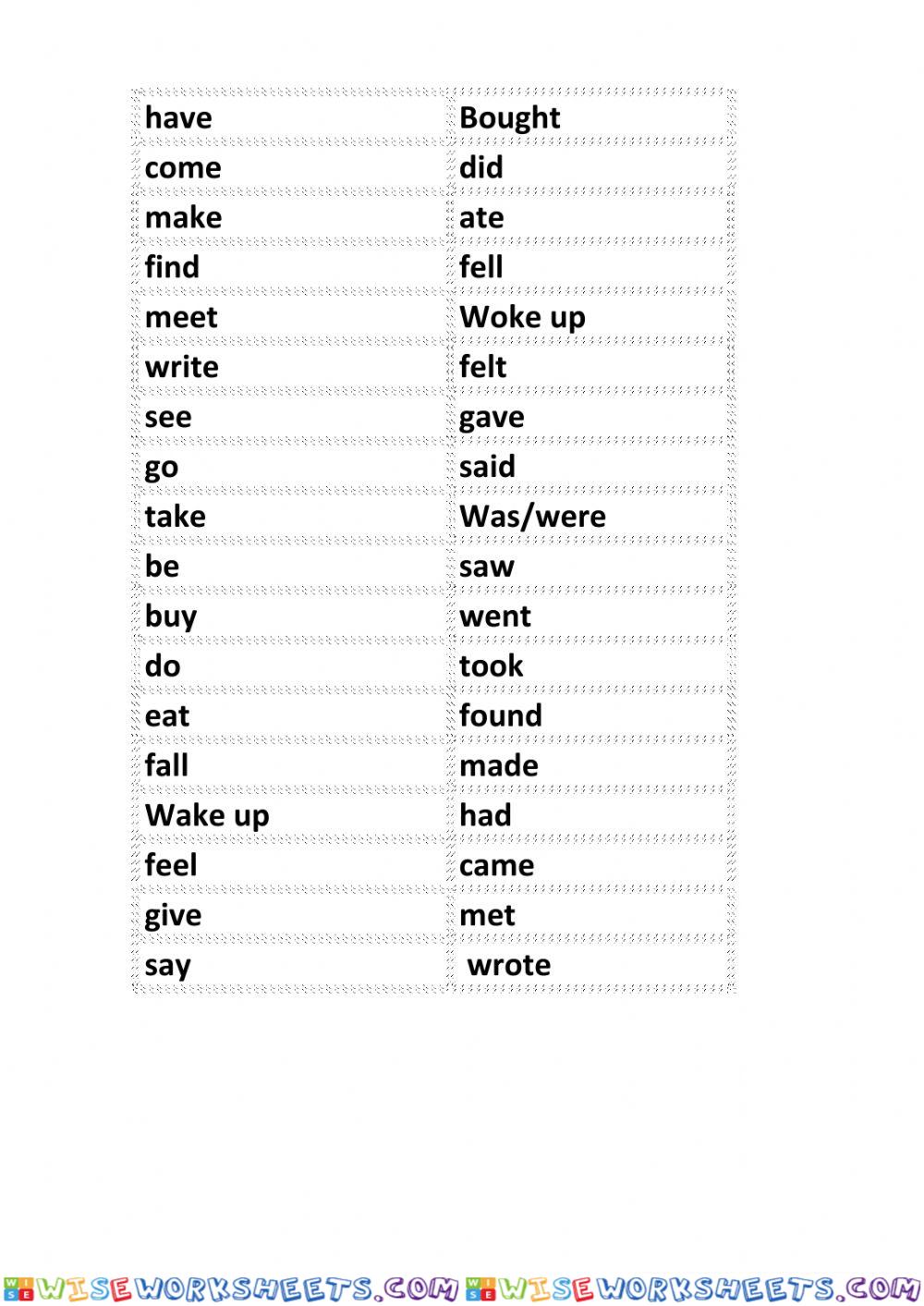 worksheet