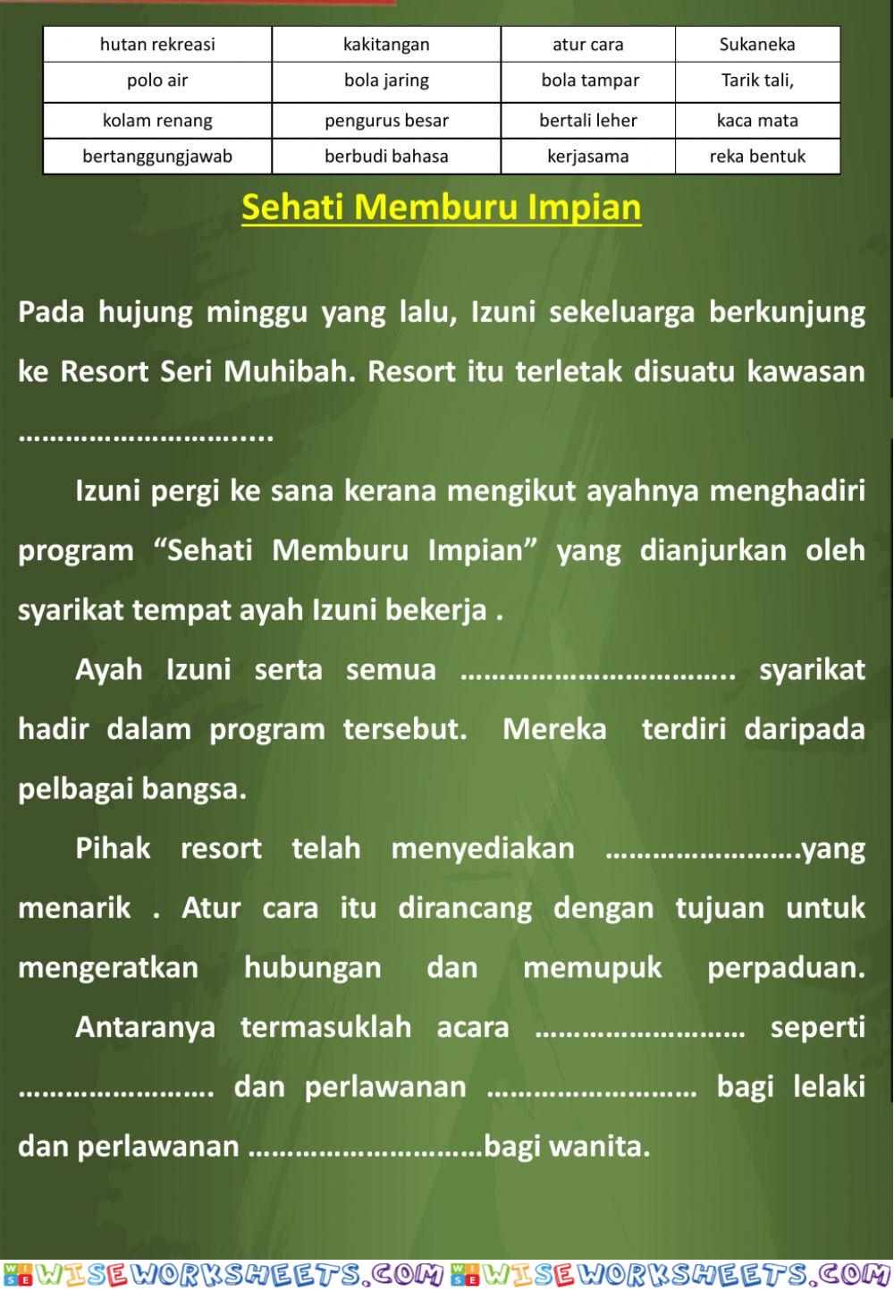Unit 15 - SEHATI MEMBURU IMPIAN