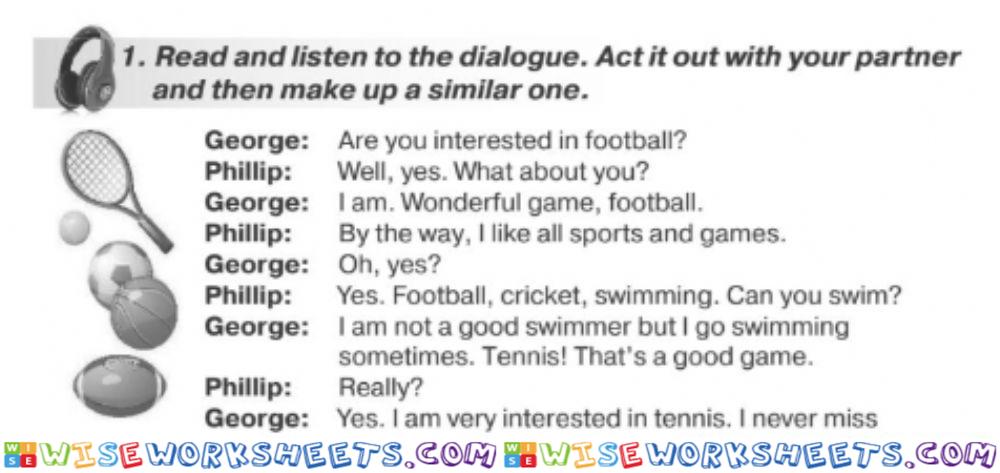 Sport dialogue