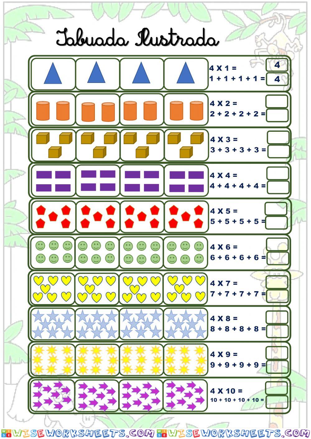 Tabuada de 4